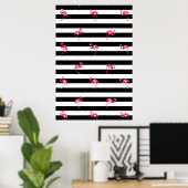 flamingo, flamingo poster, keukenposter; poster (Thuiskantoor)