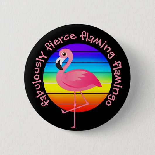 Flamingo Flamingo Pride Ronde Button 5,7 Cm (Voorkant)