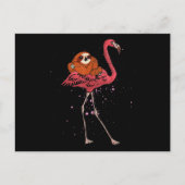 Flamingo |Flamingo Riding Sloth Dierenvriend Gifts Aankondigingskaart (Voorkant)