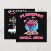 Flamingo | Flamingo Skull Crew Halloween Kostuum Kaart (Voorkant / Achterkant)