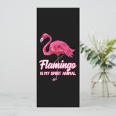 Flamingo | Flamingo Spirit Animal Tropical Bird Kaart (Staand voorkant)