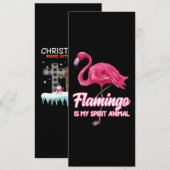 Flamingo | Flamingo Spirit Animal Tropical Bird Kaart (Voorkant / Achterkant)