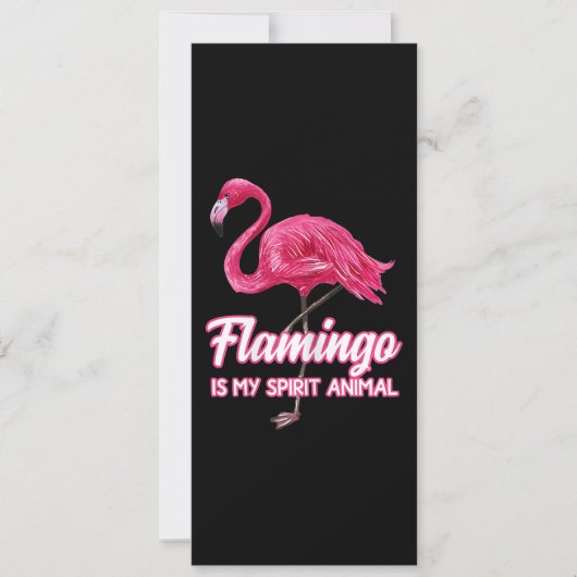 Flamingo | Flamingo Spirit Animal Tropical Bird Kaart (Voorkant)