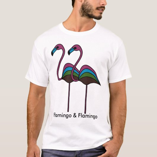 Flamingo & Flamingo T-shirt (Voorkant)