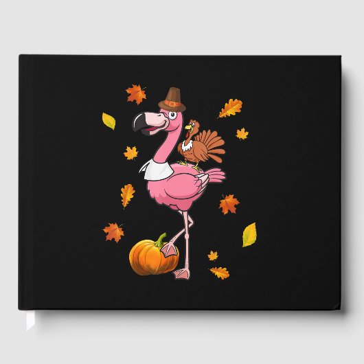 Flamingo | Flamingo Thanksgiving Halloween Gastenboek (Voorkant)