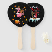 Flamingo | Flamingo Thanksgiving Halloween Handwaaier (Voorkant en achterkant)