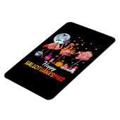 Flamingo|Flamingo Thanksgiving Halloween Kerstmis Magneet (Linkerzijde)
