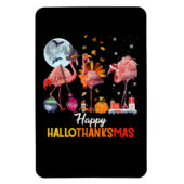 Flamingo|Flamingo Thanksgiving Halloween Kerstmis Magneet (Verticaal)