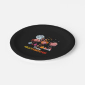 Flamingo|Flamingo Thanksgiving Halloween Kerstmis Papieren Bordje (Gekanteld)