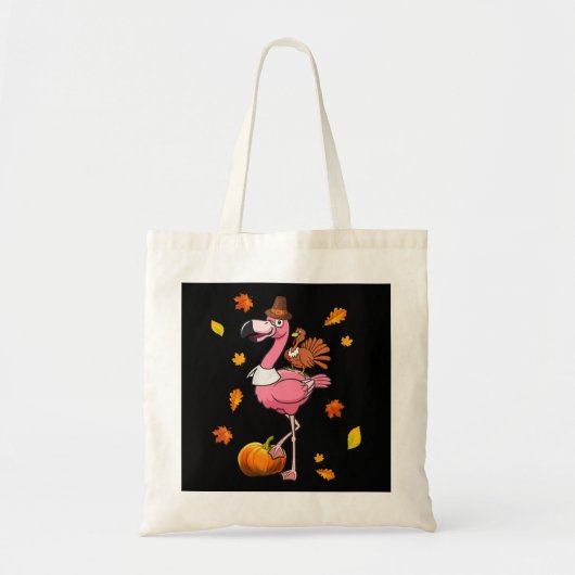 Flamingo | Flamingo Thanksgiving Halloween Tote Bag (Voorkant)