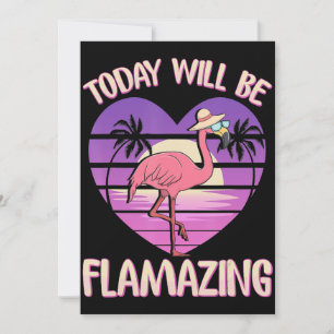 Flamingo   Flamingo Today zal flamazing Flamingos  Feestdagenkaart