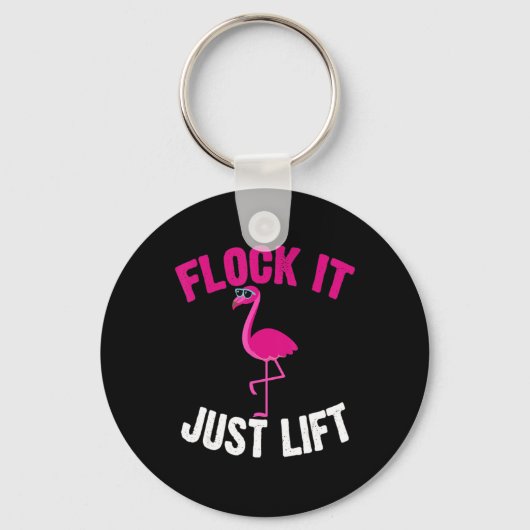 Flamingo | Flamingo Weightlift Sleutelhanger (Voorkant)