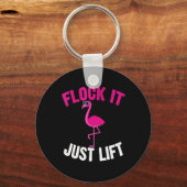 Flamingo | Flamingo Weightlift Sleutelhanger (Voorkant)