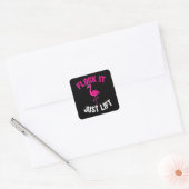 Flamingo | Flamingo Weightlift Vierkante Sticker (Envelop)