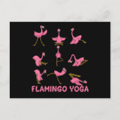 Flamingo | Flamingo Yoga Pose Meditation Aankondigingskaart (Voorkant)