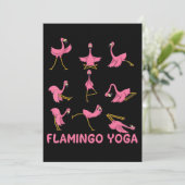 Flamingo | Flamingo Yoga Pose Meditation Bedankkaart (Staand voorkant)