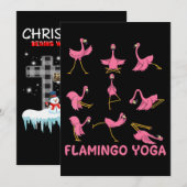 Flamingo | Flamingo Yoga Pose Meditation Bedankkaart (Voorkant / Achterkant)