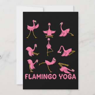 Flamingo | Flamingo Yoga Pose Meditation Bedankkaart
