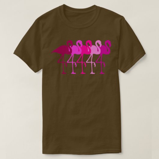 Flamingo Flamingos Walk Pink Colorful Retro Gift T-shirt (Design voorkant)