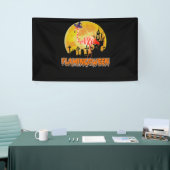 Flamingo Flamingoween Funny Witch Halloween Spandoek (Beurs)