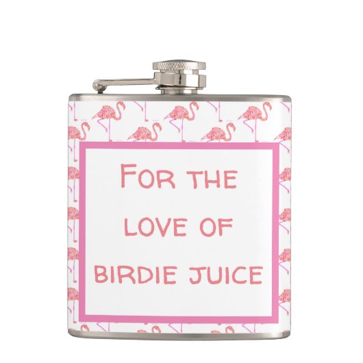 Flamingo Flask Heupfles (Voorkant)