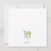 Flamingo flat card kaart (Achterkant)