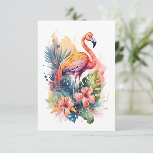 Flamingo Flat Kaart (Staand voorkant)