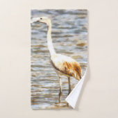 Flamingo Fledgling Waterverf Bad Handdoek (Handdoek)