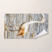 Flamingo Fledgling Waterverf Bad Handdoek (Handdoek)