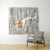  Flamingo Fledgling Waterverf Wandkleed (In Situ (horizontaal))