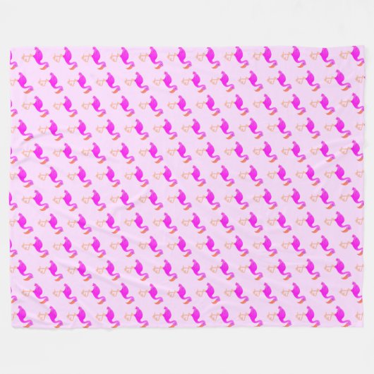 Flamingo Fleece Blanket (Voorkant (Horizontaal))