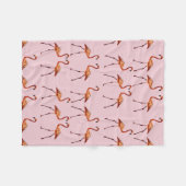 Flamingo Fleece Blanket Deken (Voorkant (Horizontaal))