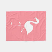 Flamingo Fleece Blanket Deken (Voorkant (Horizontaal))
