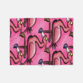 Flamingo Fleece Deken (Voorkant (Horizontaal))