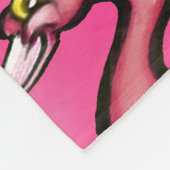 Flamingo Fleece Deken (Hoek)