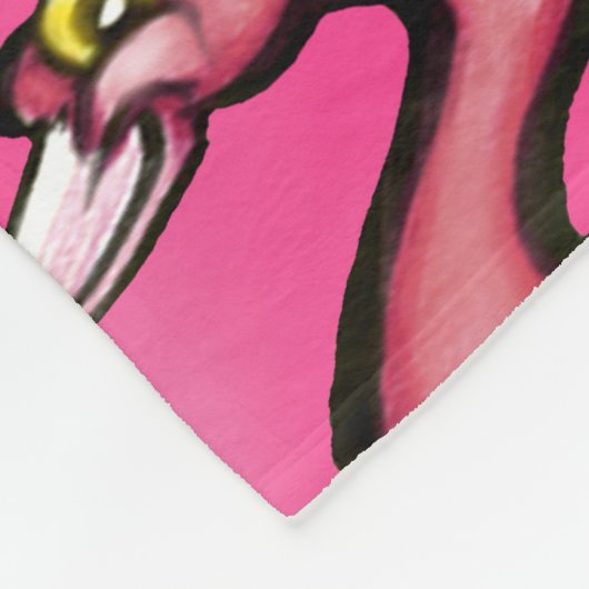 Flamingo Fleece Deken (Hoek)