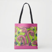 Flamingo Fling Kleurrijke CANVAS TAS (Voorkant)