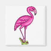 Flamingo Flip Flop Magneet (Voorkant)