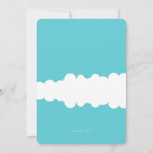 Flamingo Float Uitnodiging (Achterkant)