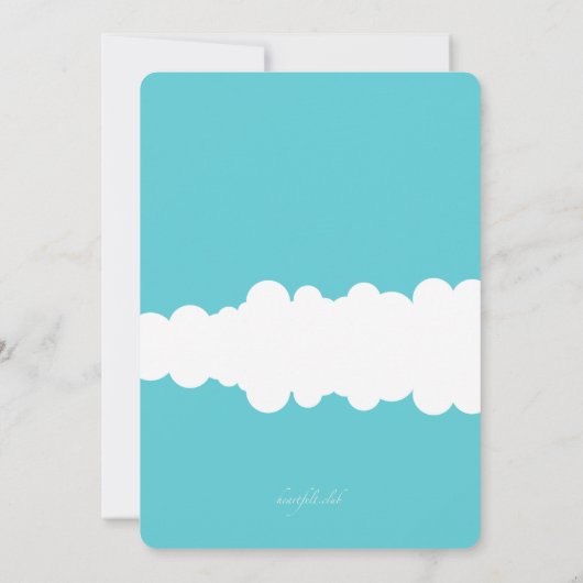 Flamingo Float Uitnodiging (Achterkant)