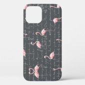 Flamingo Flock: donkergrijs . Case-Mate iPhone Case (Achterkant)