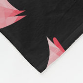 Flamingo Flock:  naadloos ontwerp Fleece Deken (Hoek)