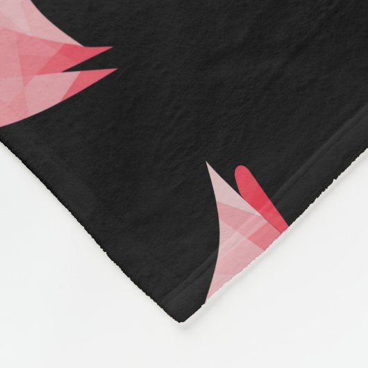 Flamingo Flock:  naadloos ontwerp Fleece Deken (Hoek)