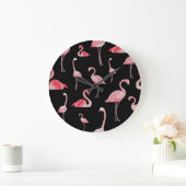 Flamingo Flock: naadloos ontwerp Grote Klok (Huis)