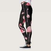 Flamingo Flock:  naadloos ontwerp Leggings (Links)