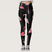 Flamingo Flock:  naadloos ontwerp Leggings (Voorkant)