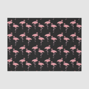 Flamingo Flock Patroon Hot Pink Tissuepapier