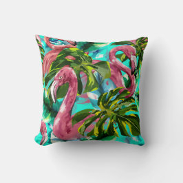 FLAMINGO FLOCK THROW PILLOW KUSSEN