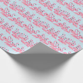 Flamingo Flock: tropische  print Cadeaupapier (Hoek)