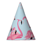 Flamingo Flock: tropische print Feesthoedjes (Rechts)